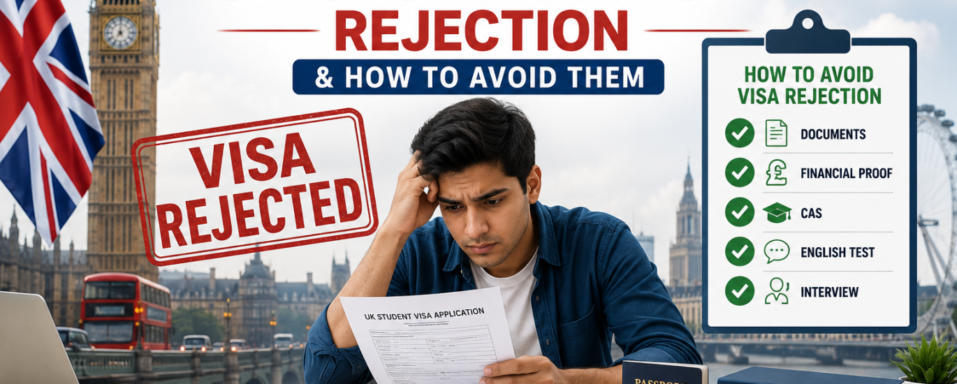 Common Reasons for UK Student Visa Rejection & How to Avoid Them