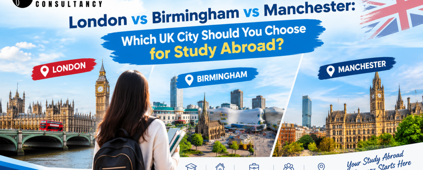 London vs Birmingham vs Manchester: Which UK City Should You Choose for Study Abroad?