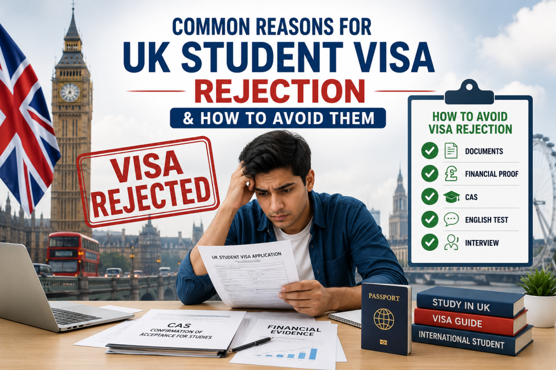 Common Reasons for UK Student Visa Rejection & How to Avoid Them